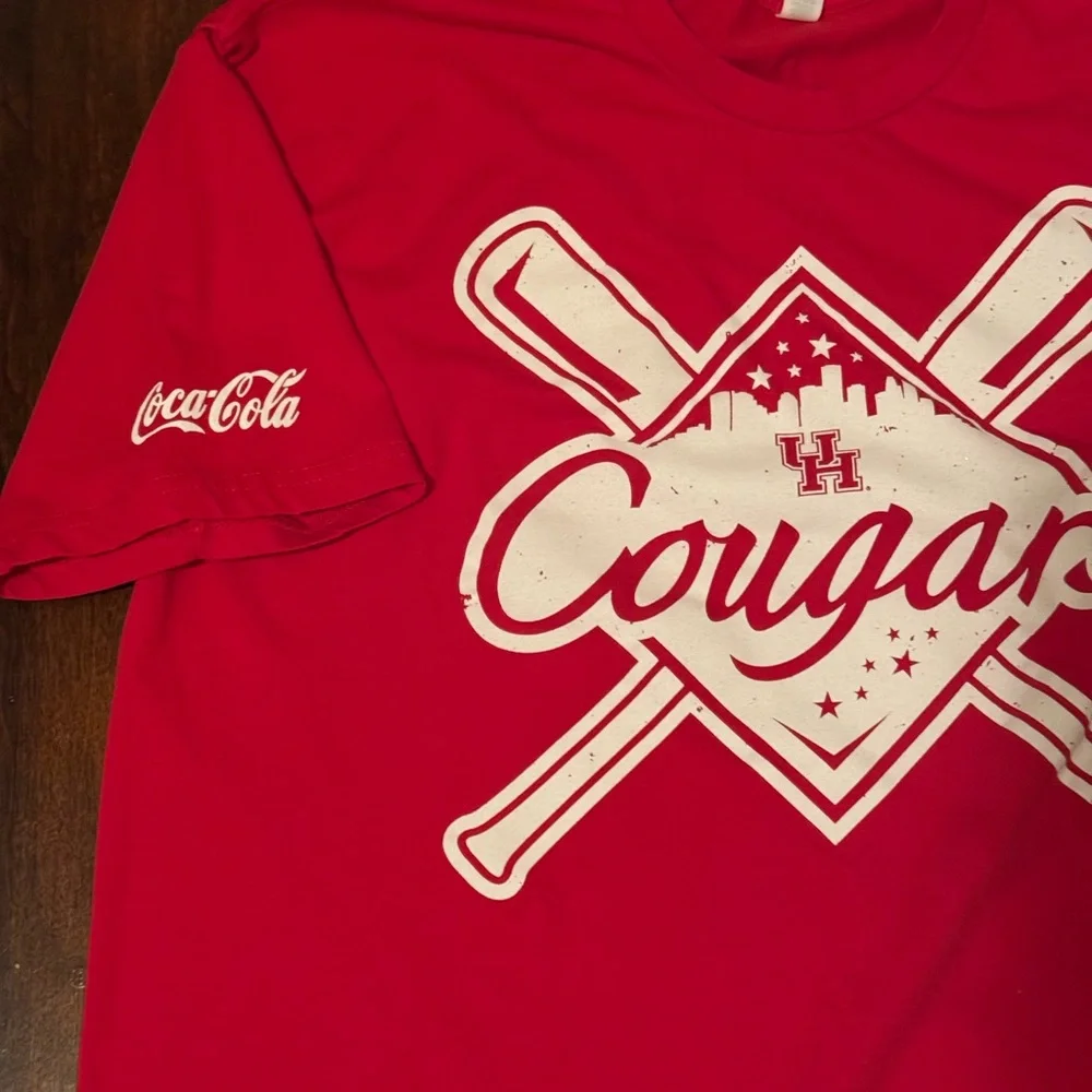 UofH Cougars Baseball Graphic T-Shirt XL - Picture 5 of 7
